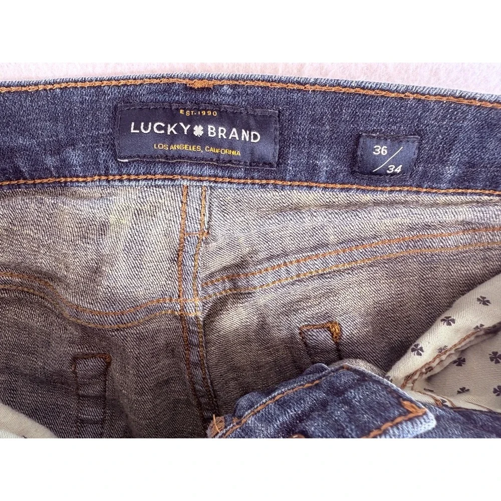 Lucky Brand Los Angeles 221 Original‎ Straight Jeans Mens 36x34 (37x32.5) Blue